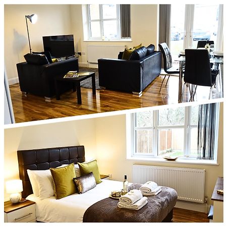 Luxury 2 Bed 2 Bath - Free Parking - 5Min To Airport - Sleeps 6 Lägenhet Ashford  Exteriör bild